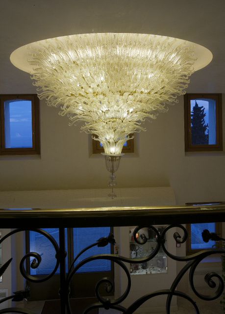 Astoria Oval chandelier  gold and clear  diam250x150cm