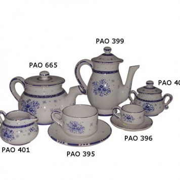 Tea set pao Blue Bouquet